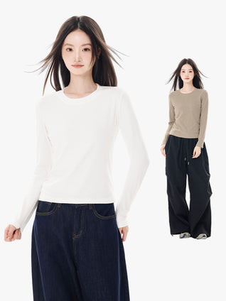 Long-Sleeve Schoolgirl Shirt