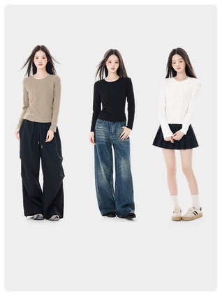 Long-Sleeve Schoolgirl Shirt